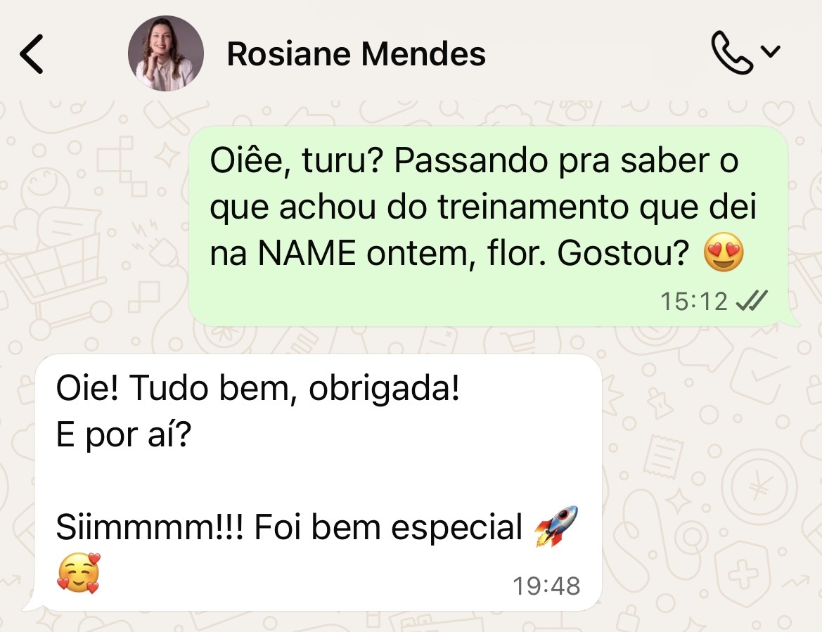 Depoimento de aluna